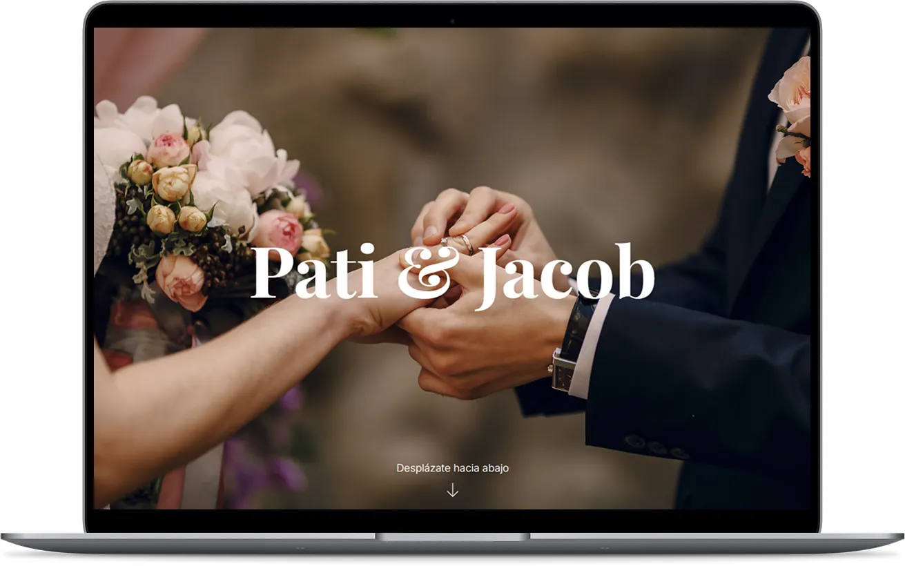 Demo de invitación digital para boda