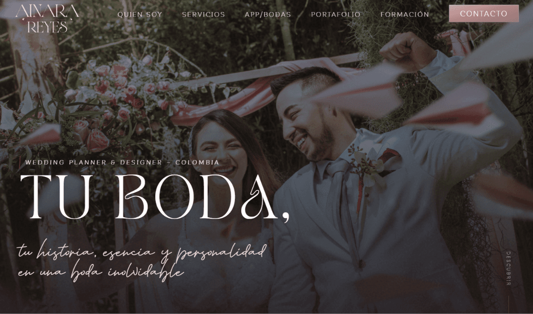 Ainara Wedding Planner - Web Design