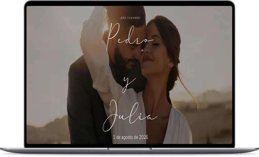 Modelo Romántico - Invitación digital con RSVP Modelo Romántico - Invitación digital con RSVP