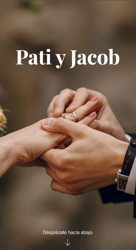 Pati y Jacob — invitación digital